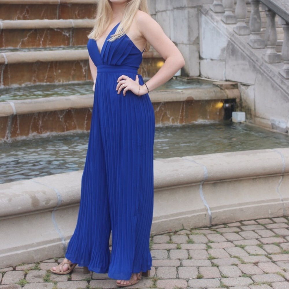 NWT jumpsuit royal blue
